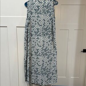 LuLaRoe Gray and White Patterned Duster